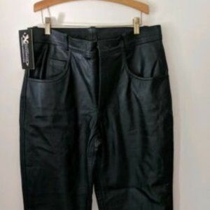 Xelement Premium Leather Motorcycle Pants Sz 34x32